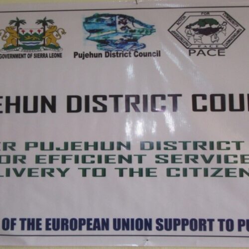 PUJEHUN AND KENEMA DISTRICTS HAIL GOVERNMENT AND EU