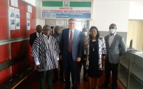 US AMBASSADOR TO SIERRA LEONE PAYS A COURTESY CALL ON LOCAL GOV'T MINISTER